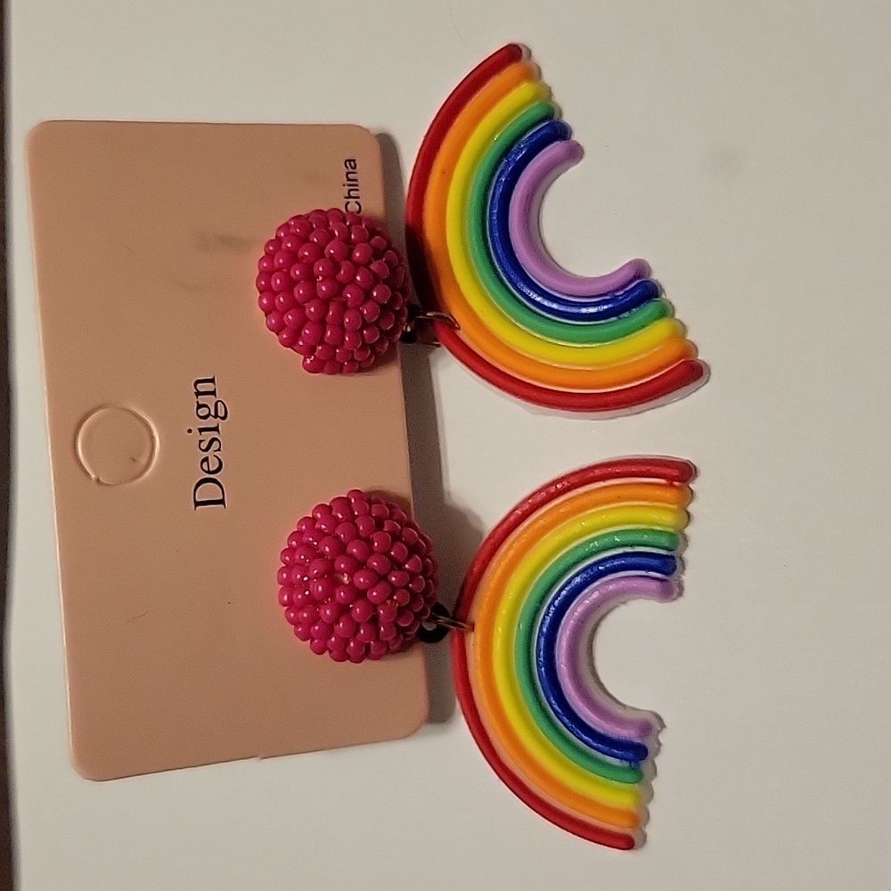 Rainbow earrings